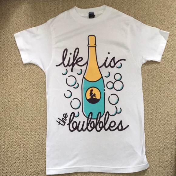 etsy Tops - "Life is the Bubbles" Disney inspired tee